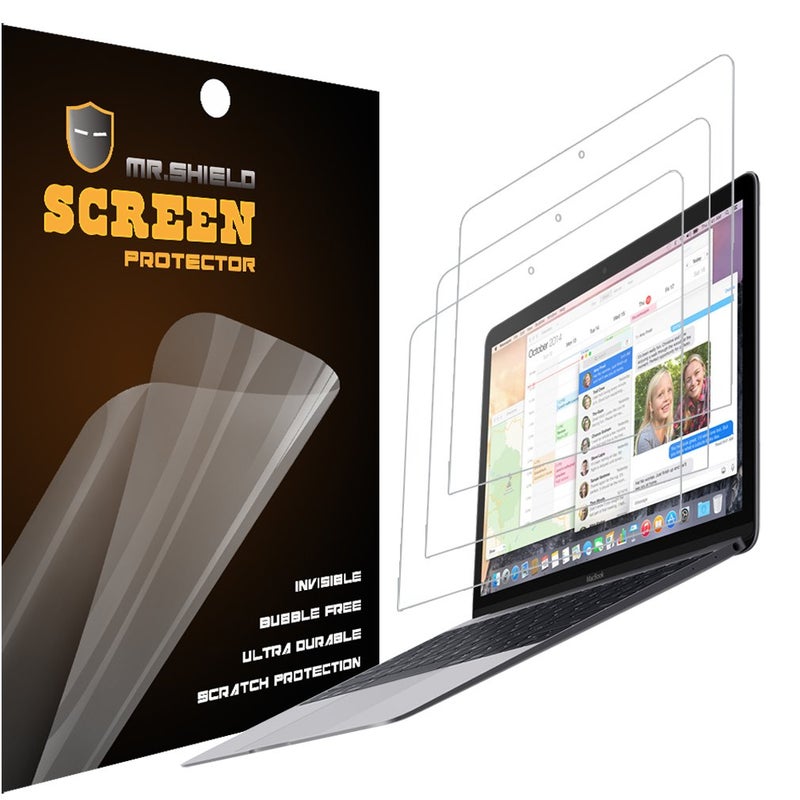 Mr Shield Mr.Shield Designed For The New MacBook 12 Inch Retina (2015/2016/2017) A1534 Premium Clear [PET] Screen Protector [3 PACK] with Lifetime Replacement - Image 2